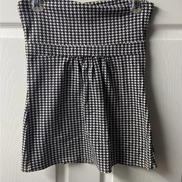 Chick-a-d sleeveless strapless houndstooth top - Picture 2 of 7